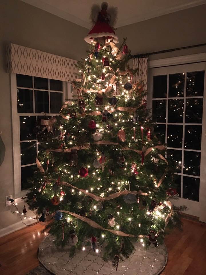 Perfect white light Christmas tree